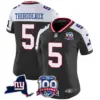 Womens New York Giants 100Th Season State Patch Vapor Limited Jersey Kayvon Thibodeaux Jersey Black Alternate