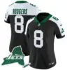 Womens New York Jets Home Patch Vapor Legacy Limited Jersey Aaron Rodgers Jersey Black Alternate