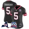 Womens New York Giants 100Th Season State Patch Vapor Limited Jersey Kayvon Thibodeaux Jersey Black