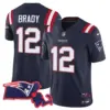 Womens New England Patriots Massachusetts Patch Vapor Jersey Tom Brady Jersey Navy