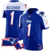Womens New England Patriots Massachusetts Patch Vapor Jersey Bill Belichick Jersey 1996 Alternate