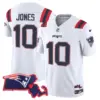 Womens New England Patriots Massachusetts Patch Vapor Jersey Mac Jones Jersey White