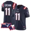 Womens New England Patriots Massachusetts Patch Vapor Jersey Julian Edelman Jersey Navy