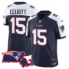 Womens New England Patriots Massachusetts Patch Vapor Jersey Ezekiel Elliot Jersey Alternate