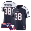Womens New England Patriots Massachusetts Patch Vapor Jersey Rhamondre Stevenson Jersey Alternate