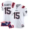 Womens New England Patriots Massachusetts Patch Vapor Jersey Ezekiel Elliot Jersey White