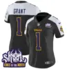 Womens Minnesota Vikings King Of The North Patch Throwback Vapor Limited Jersey Bud Grant Jersey Black Alternate
