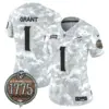 Womens Minnesota Vikings 2024 Salute To Service Establishment Year Patch Vapor Limited Jersey Bud Grant Jersey Navy
