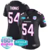 Womens Miami Dolphins Miami Vice Vapor Limited Jersey V2 Zach Thomas Jersey Black