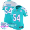 Womens Miami Dolphins Miami Vice Vapor Limited Jersey V2 Zach Thomas Jersey Aqua Alternate