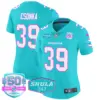 Womens Miami Dolphins Miami Vice Vapor Limited Jersey V2 Larry Csonka Jersey Aqua