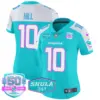 Womens Miami Dolphins Miami Vice Vapor Limited Jersey V2 Tyreek Hill Jersey Aqua Alternate