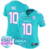 Womens Miami Dolphins Miami Vice Vapor Limited Jersey V2 Tyreek Hill Jersey Aqua