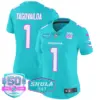 Womens Miami Dolphins Miami Vice Vapor Limited Jersey V2 Tua Tagovailoa Jersey Aqua