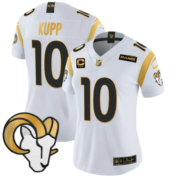 Womens Los Angeles Rams 2024 Gold Vapor Limited Jersey Cooper Kupp Jersey White Gold