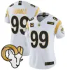 Womens Los Angeles Rams 2024 Gold Vapor Limited Jersey Aaron Donald Jersey White Gold