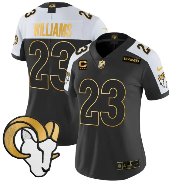 Womens Los Angeles Rams 2024 Gold Vapor Limited Jersey Kyren Williams Jersey Alternate