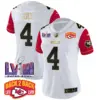 Womens Kansas City Chiefs Super Bowl LVIII Back 2 Back Patch Vapor Jersey V2 Rashee Rice Jersey Color Sleeves