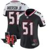 Womens Houston Texans 2024 Texas Patch Vapor Limited Jersey V5 Will Anderson Jr Jersey Navy Alternate