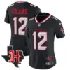 Womens Houston Texans 2024 Texas Patch Vapor Limited Jersey V5 Nico Collins Jersey Navy