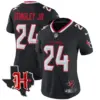 Womens Houston Texans 2024 Texas Patch Vapor Limited Jersey V5 Derek Stringley Jr Jersey Navy
