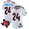 Womens Houston Texans 2024 Texas Patch Vapor Limited Jersey V5 Derek Stringley Jr Jersey White