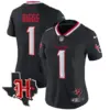 Womens Houston Texans 2024 Texas Patch Vapor Limited Jersey V5 Stefon Diggs Jersey Navy