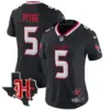 Womens Houston Texans 2024 Texas Patch Vapor Limited Jersey V5 Jalen Pitre Jersey Navy
