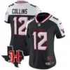 Womens Houston Texans 2024 Texas Patch Vapor Limited Jersey V5 Nico Collins Jersey Navy Alternate