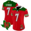 Womens Houston Texans 2024 Christmas Vapor Limited Jersey CJ Stroud Jersey Red