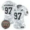 Womens Detroit Lions 2024 Salute To Service Establishment Year Patch Vapor Limited Jersey Hutchinson Jersey Navy