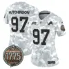 Womens Detroit Lions 2024 Salute To Service Establishment Year Patch Vapor Limited Jersey Hutchinson Jersey Marines