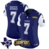 Womens Dallas Cowboys 2023 NFC East Champions Patch Vapor Jersey Trevon Diggs Jersey Royal