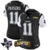 Womens Dallas Cowboys 2023 NFC East Champions Patch Vapor Jersey Micah Parsons Jersey Black