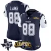 Womens Dallas Cowboys 2023 NFC East Champions Patch Vapor Jersey Ceedee Lamb Jersey Navy