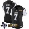 Womens Dallas Cowboys 2023 NFC East Champions Patch Vapor Jersey Trevon Diggs Jersey Black