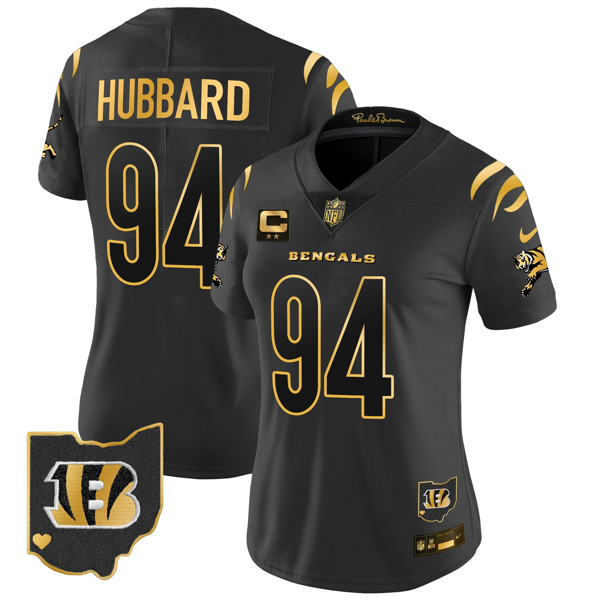 Womens Cincinnati Bengals 2024 Gold Vapor Limited Jersey Sam Hubbard Jersey Alternate