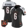 Womens Cincinnati Bengals 2024 Vapor Limited Jersey Jake Browning Jersey Alternate