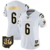Womens Cincinnati Bengals 2024 Gold Vapor Limited Jersey Jake Browning Jersey White Gold
