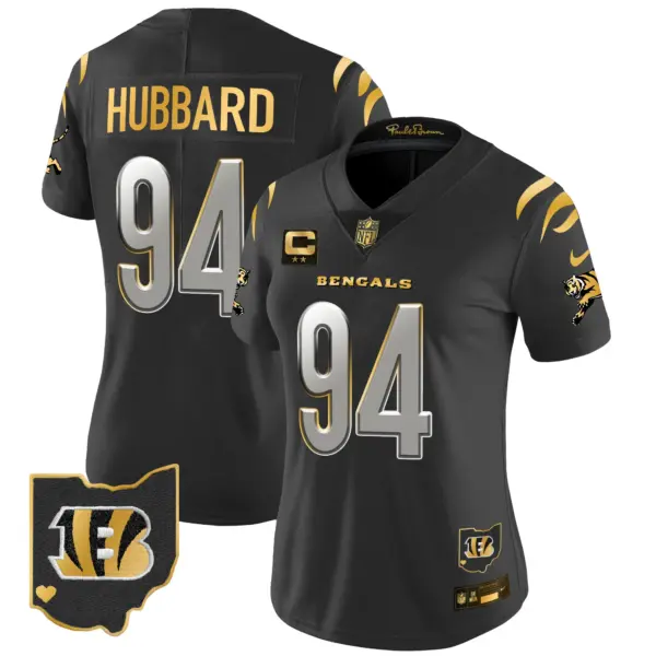 Womens Cincinnati Bengals 2024 Gold Vapor Limited Jersey Sam Hubbard Jersey Black Limited