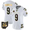 Womens Cincinnati Bengals 2024 Gold Vapor Limited Jersey Joe Burrow Jersey White Gold
