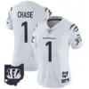 Womens Cincinnati Bengals 2024 Vapor Limited Jersey Ja’marr Chase Jersey White Limited