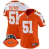 Womens Chicago Bears Throwback Vapor Limited Jersey Dick Butkus Jersey Orange Alternate