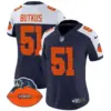 Womens Chicago Bears Throwback Vapor Limited Jersey Dick Butkus Jersey Navy Alternate