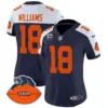 Womens Chicago Bears Throwback Vapor Limited Jersey Caleb Williams Jersey Navy Alternate