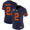 Womens Chicago Bears Throwback Vapor Limited Jersey DJ Moore Jersey Navy