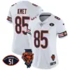 Womens Chicago Bears Illinois Patch Vapor Jersey Cole Kmet Jersey White