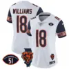 Womens Chicago Bears Illinois Patch Vapor Jersey Caleb Williams Jersey Navy Sleeves