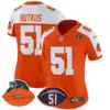 Womens Chicago Bears Dick Butkus Patch Throwback Vapor Limited Jersey Dick Butkus Jersey Orange Alternate