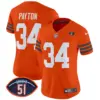 Womens Chicago Bears Dick Butkus Patch Throwback Vapor Limited Jersey Walter Payton Jersey Orange